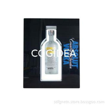 Led Lights Floating Bottle Display , Oem Top System Magneti